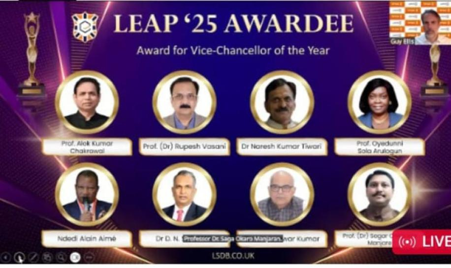 Global Recognition for Excellence in Leadership